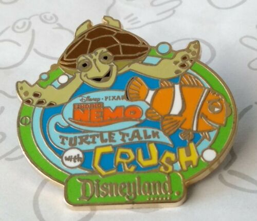 Turtle Talk With Crush #3 Green Aaa Vacations Disneyland Resort Disney Pin 60107