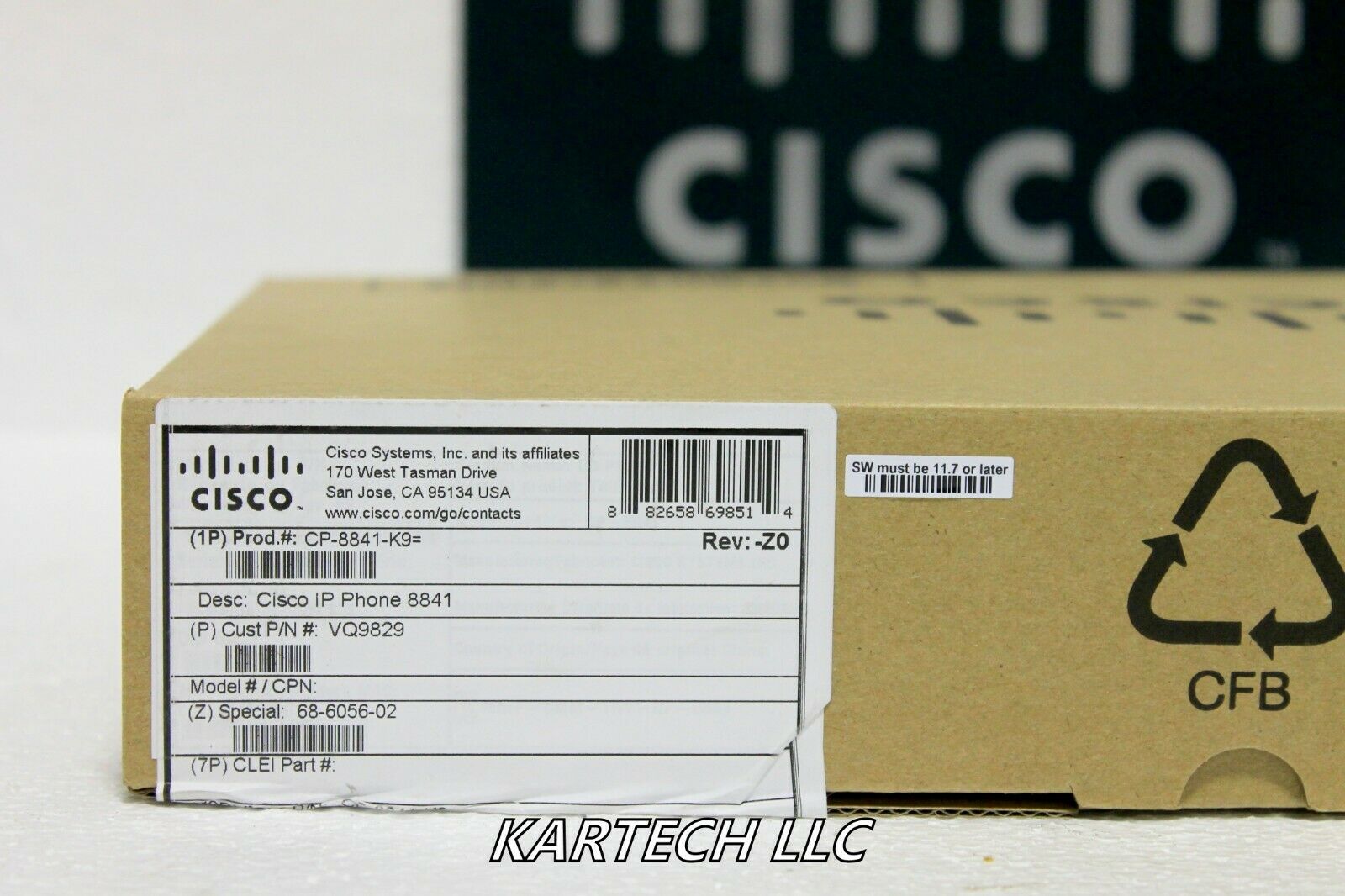 New Cisco Cp-8841-k9 8841 Ip Volp Telephone
