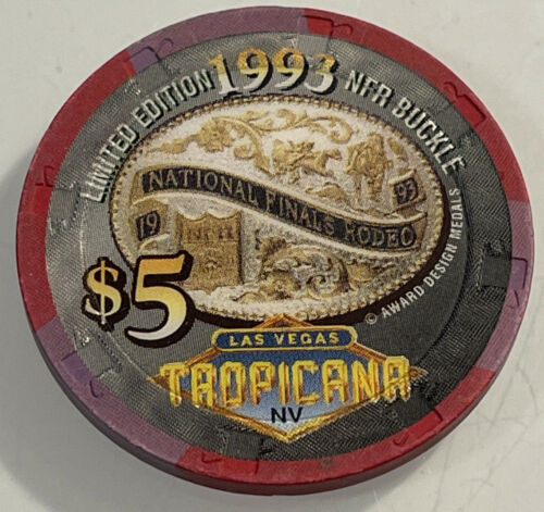 Tropicana $5 Casino Chip Las Vegas Nevada 3.99 Shipping