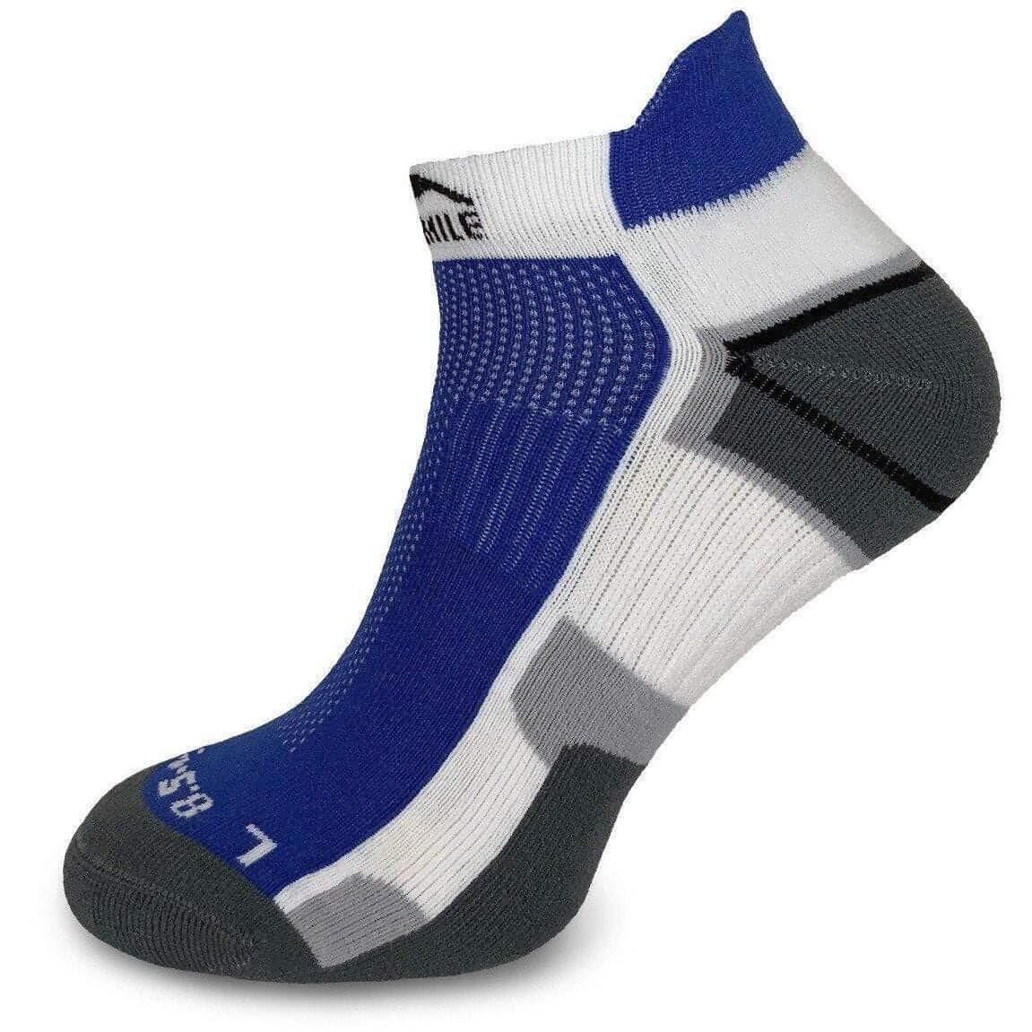 More Mile Miami Running Socklet - Blue