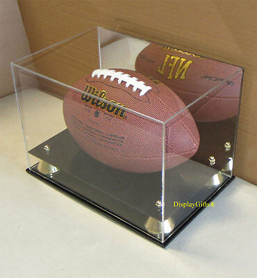 Ultra Clear, Uv Protect Football Display Case Stand Holder, Acfb18m