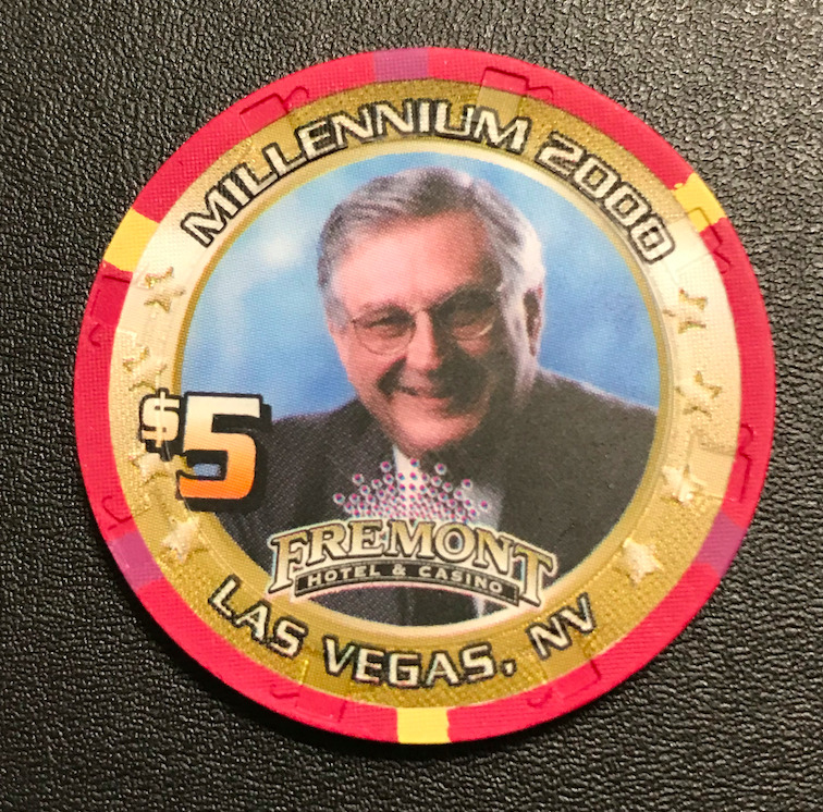 $5 Fremont Hotel Millennium Limited Edition Nevada Poker Chip Casino Chip