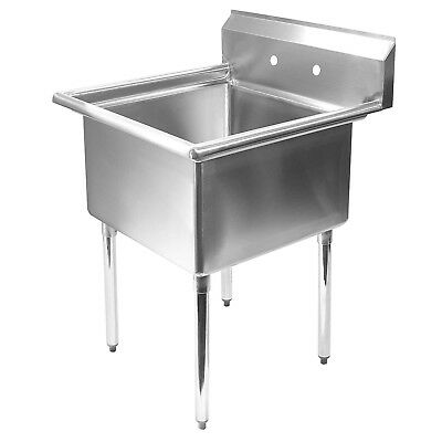 Stainless Steel Commercial Kitchen Utility Sink - 30" Wide