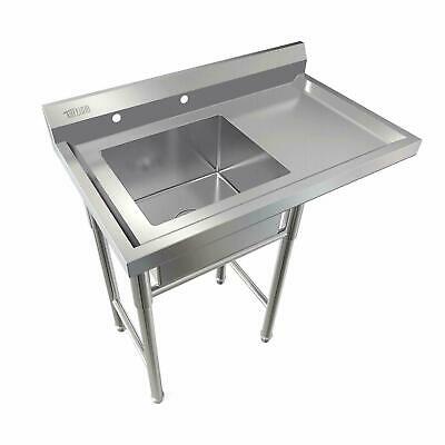 Commercial Utility 39" Stainless Steel Sink Silver For Outdoor/ Laundry Room New