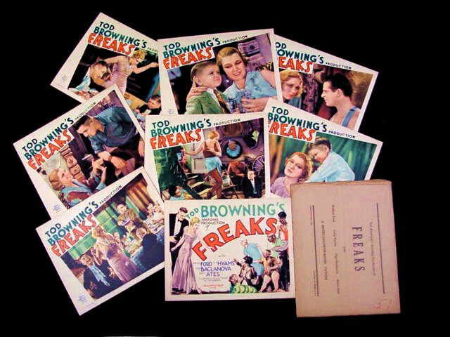 Freaks 1932 * Tod Browning * Complete Lobby Card Set * Mint * Classic Horror!!