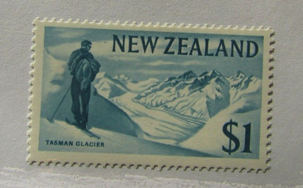 C1965  New Zealand Sc #402 Tasman Glacier  Mh Stamp